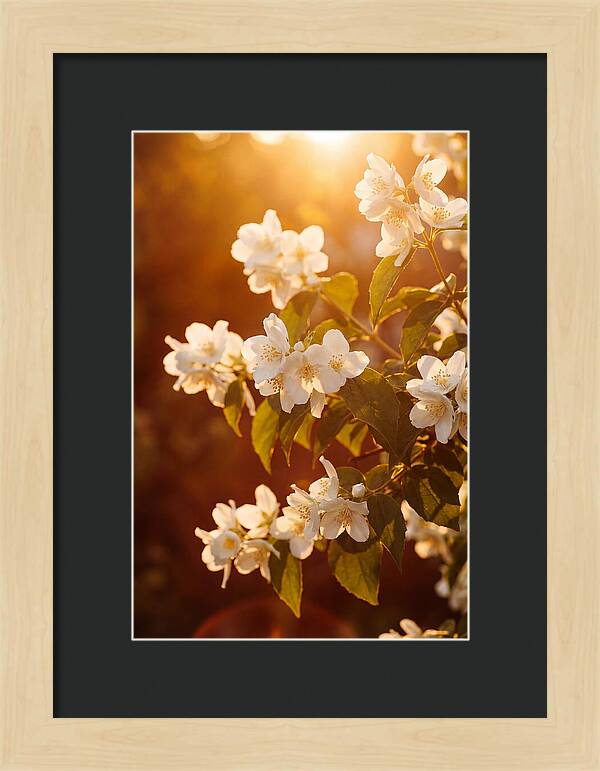 Jasmine Flowers Bathed In Light
