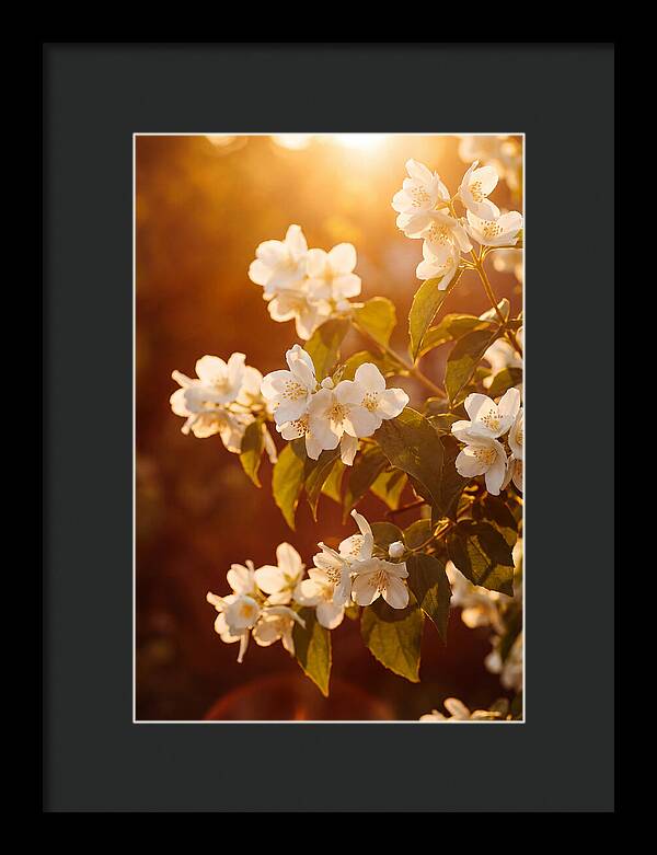 Jasmine Flowers Bathed In Light