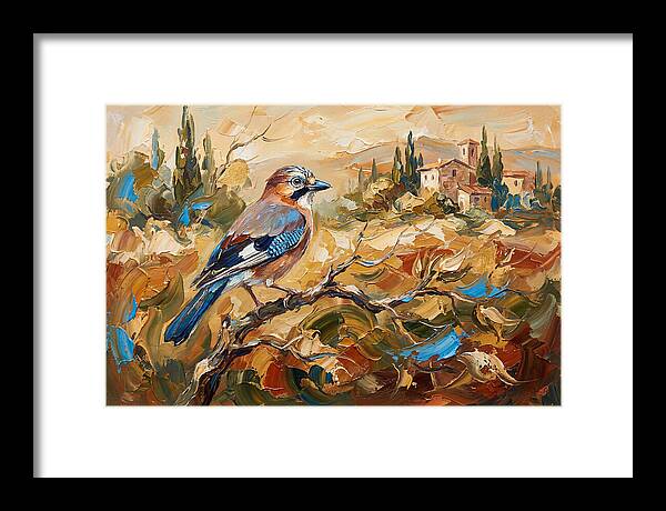 Jay In The Mediterranean Landscape