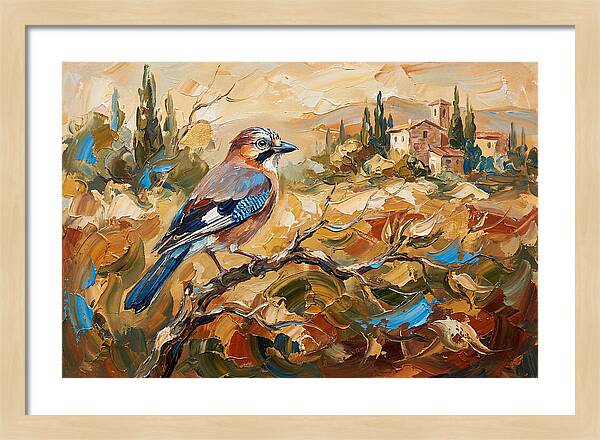 Jay In The Mediterranean Landscape