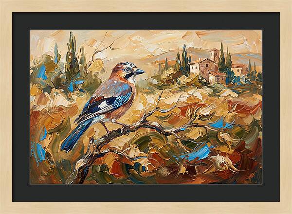 Jay In The Mediterranean Landscape
