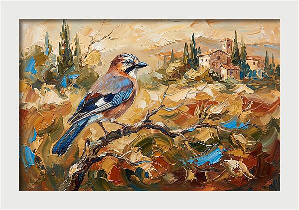 Jay In The Mediterranean Landscape
