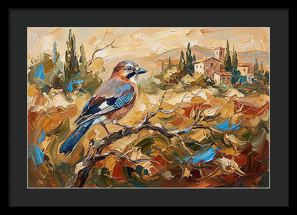 Jay In The Mediterranean Landscape