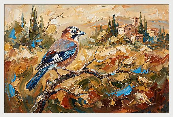 Jay In The Mediterranean Landscape