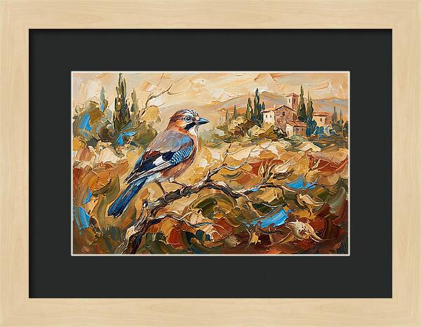 Jay In The Mediterranean Landscape