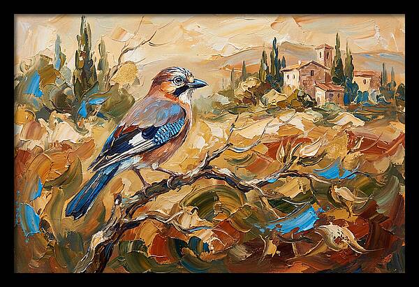 Jay In The Mediterranean Landscape