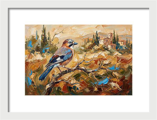 Jay In The Mediterranean Landscape