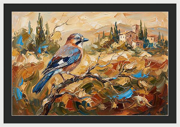 Jay In The Mediterranean Landscape