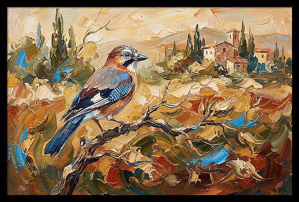 Jay In The Mediterranean Landscape