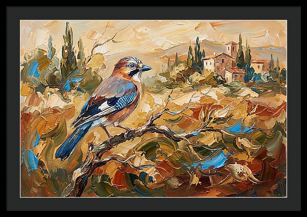 Jay In The Mediterranean Landscape