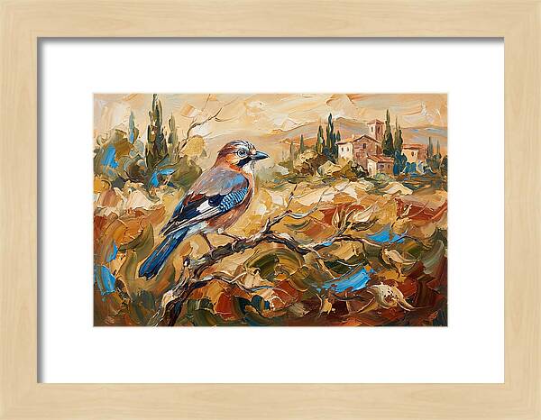 Jay In The Mediterranean Landscape