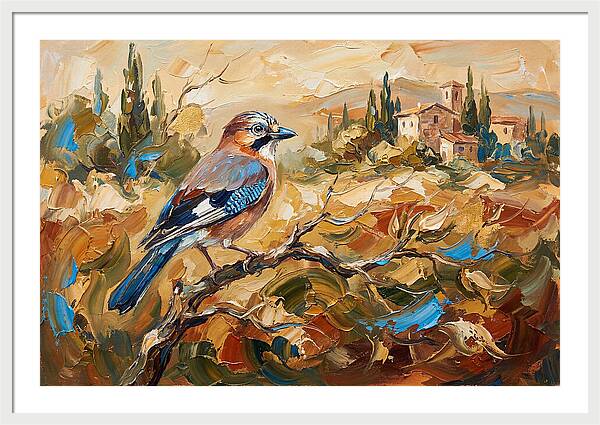 Jay In The Mediterranean Landscape