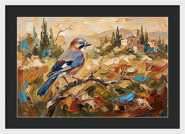 Jay In The Mediterranean Landscape
