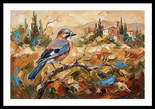 Jay In The Mediterranean Landscape