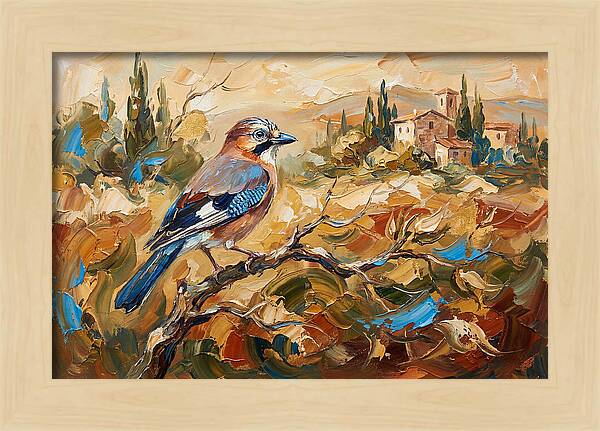 Jay In The Mediterranean Landscape