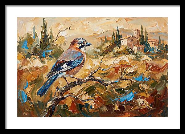 Jay In The Mediterranean Landscape