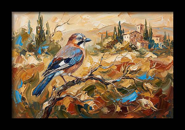 Jay In The Mediterranean Landscape