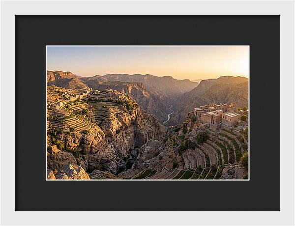 Jebel Akhdar Terraces At Golden Hour