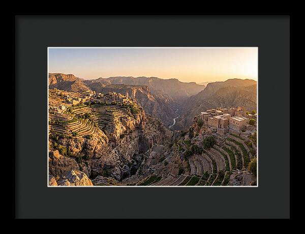 Jebel Akhdar Terraces At Golden Hour
