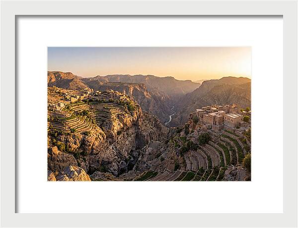 Jebel Akhdar Terraces At Golden Hour