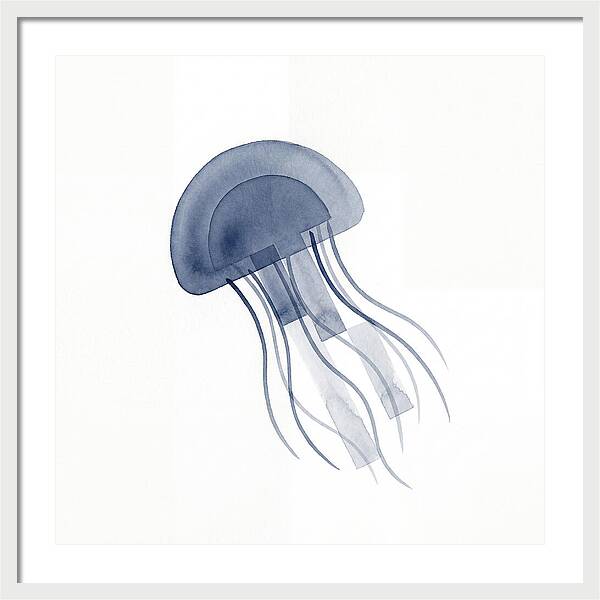 Jellyfish Elegance In Blue