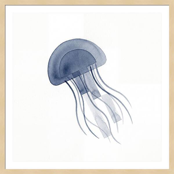 Jellyfish Elegance In Blue