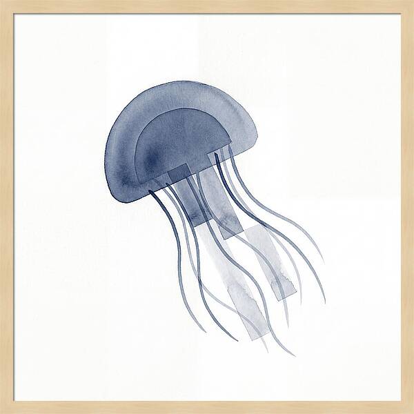 Jellyfish Elegance In Blue