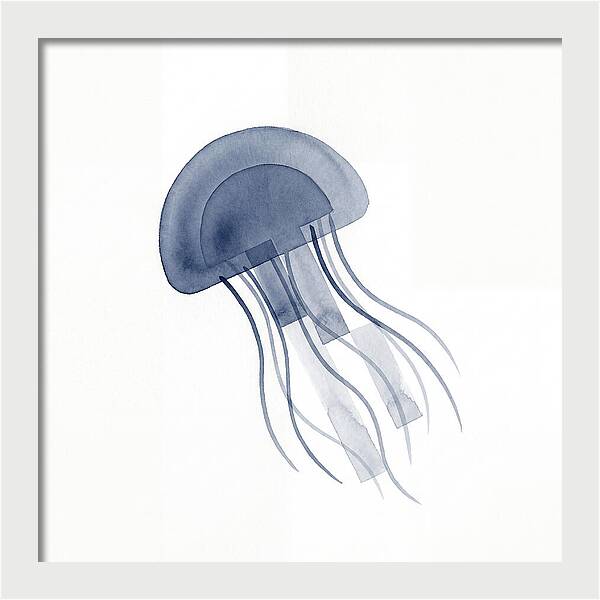 Jellyfish Elegance In Blue