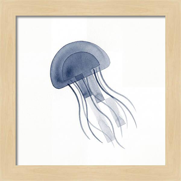 Jellyfish Elegance In Blue