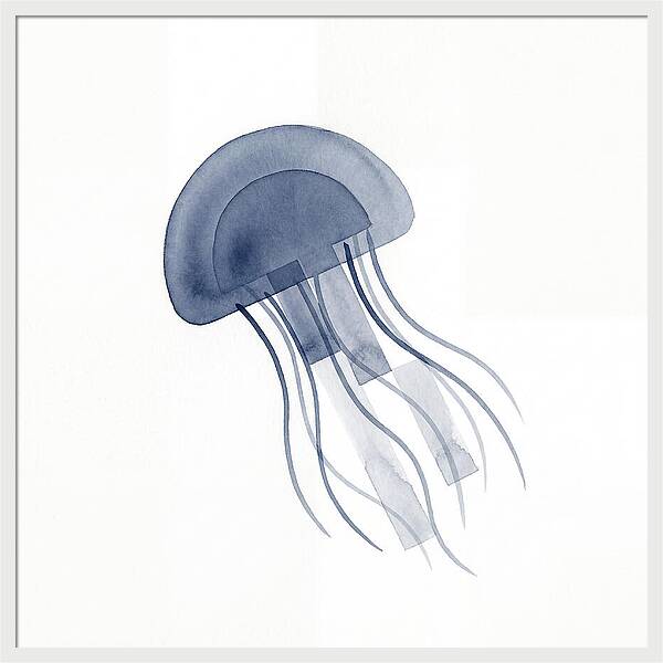 Jellyfish Elegance In Blue
