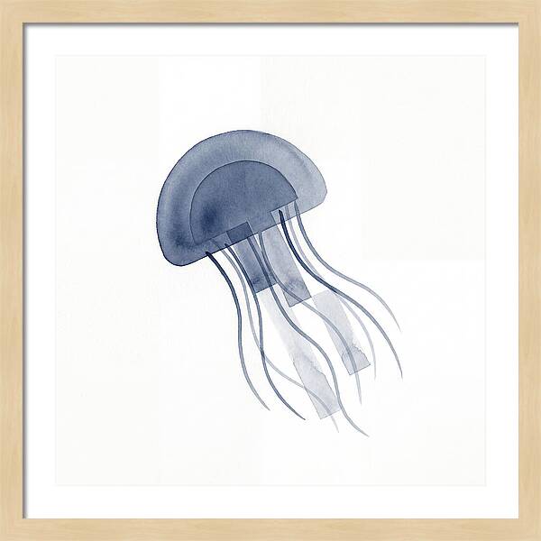 Jellyfish Elegance In Blue