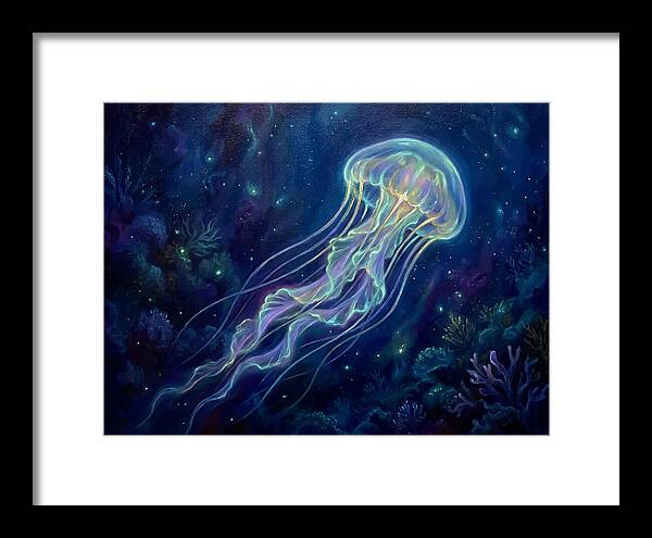 Jellyfish In Deep Waters