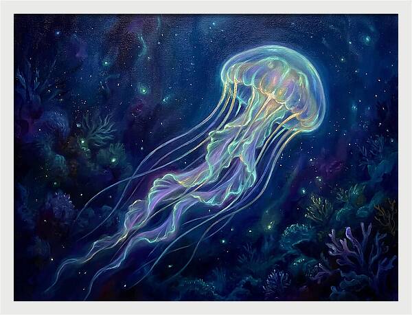 Jellyfish In Deep Waters
