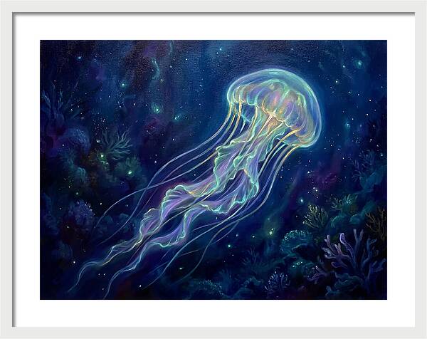 Jellyfish In Deep Waters