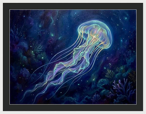 Jellyfish In Deep Waters