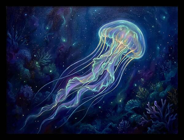 Jellyfish In Deep Waters