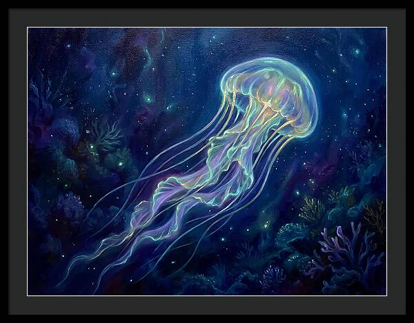 Jellyfish In Deep Waters