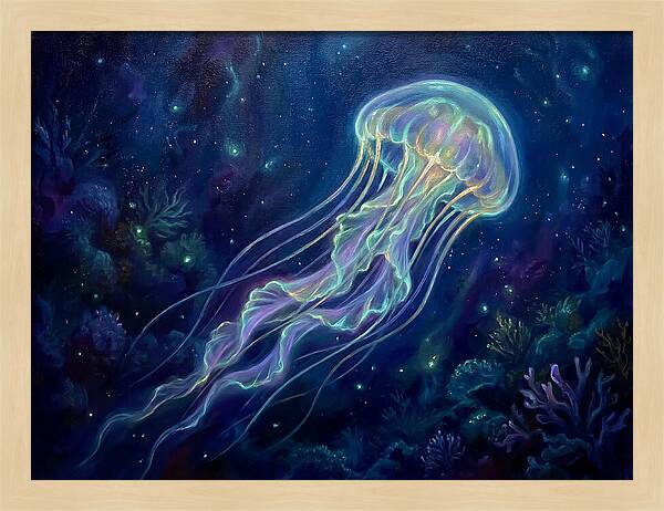 Jellyfish In Deep Waters