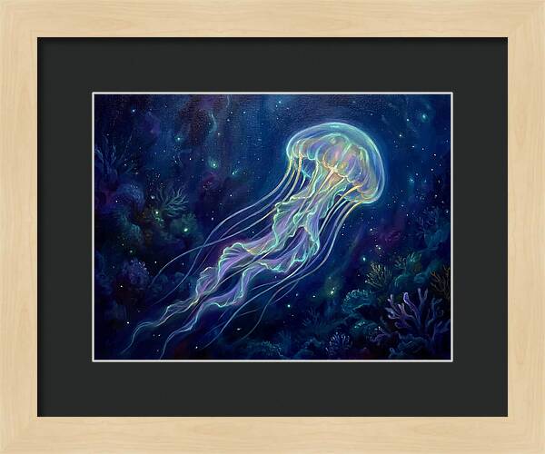 Jellyfish In Deep Waters