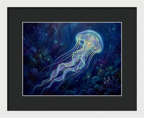 Jellyfish In Deep Waters