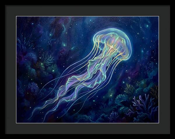 Jellyfish In Deep Waters