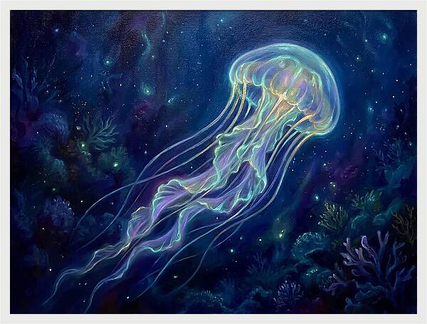 Jellyfish In Deep Waters