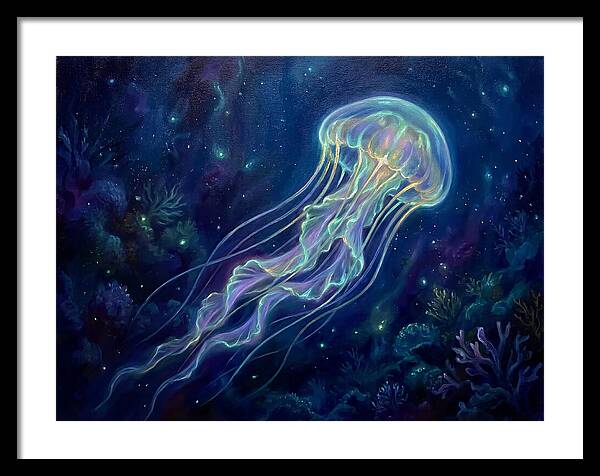 Jellyfish In Deep Waters