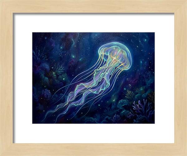 Jellyfish In Deep Waters