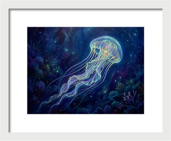 Jellyfish In Deep Waters