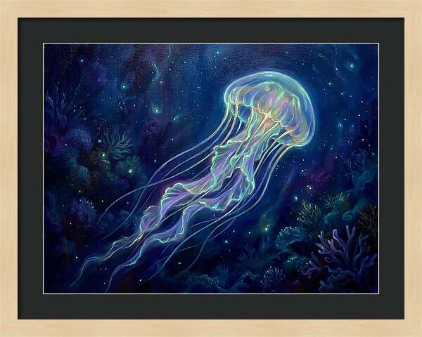Jellyfish In Deep Waters