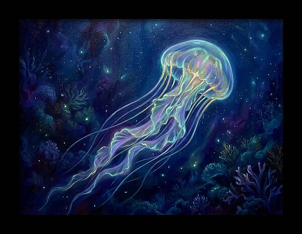 Jellyfish In Deep Waters