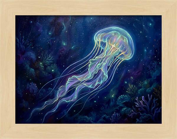 Jellyfish In Deep Waters