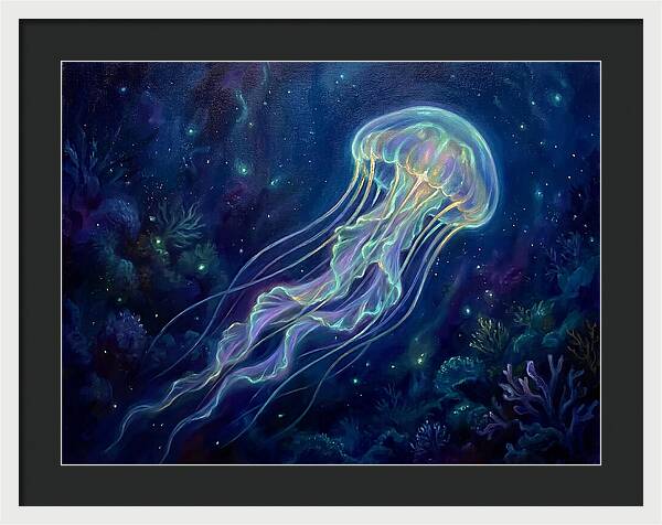 Jellyfish In Deep Waters
