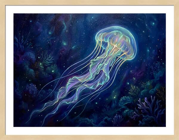 Jellyfish In Deep Waters